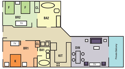 Two Bedroom Oceanfront Condo At Grand Atlantic Resort Myrtle Beach One Bedroom Oceanfront Condo With Two Beds
