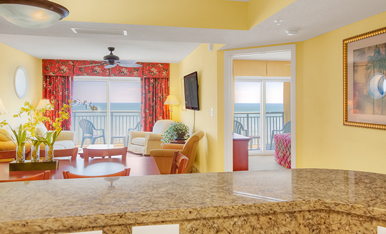 bar in kitchen area
