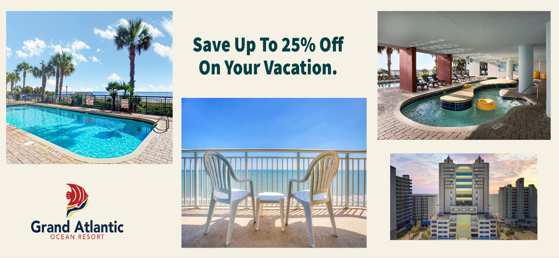 Save up to 25% off on your vacation