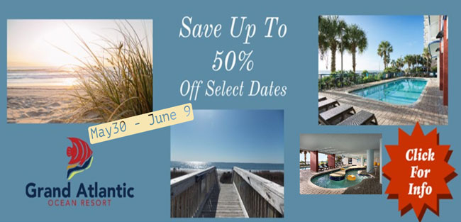 Save up to 50% off select dates