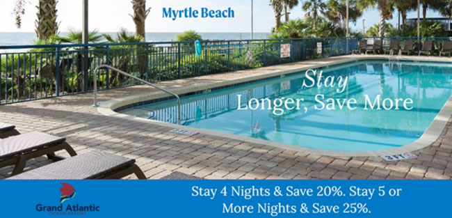 Stay 4 Nights and save 20%. Stay 5 or more and save 25%.